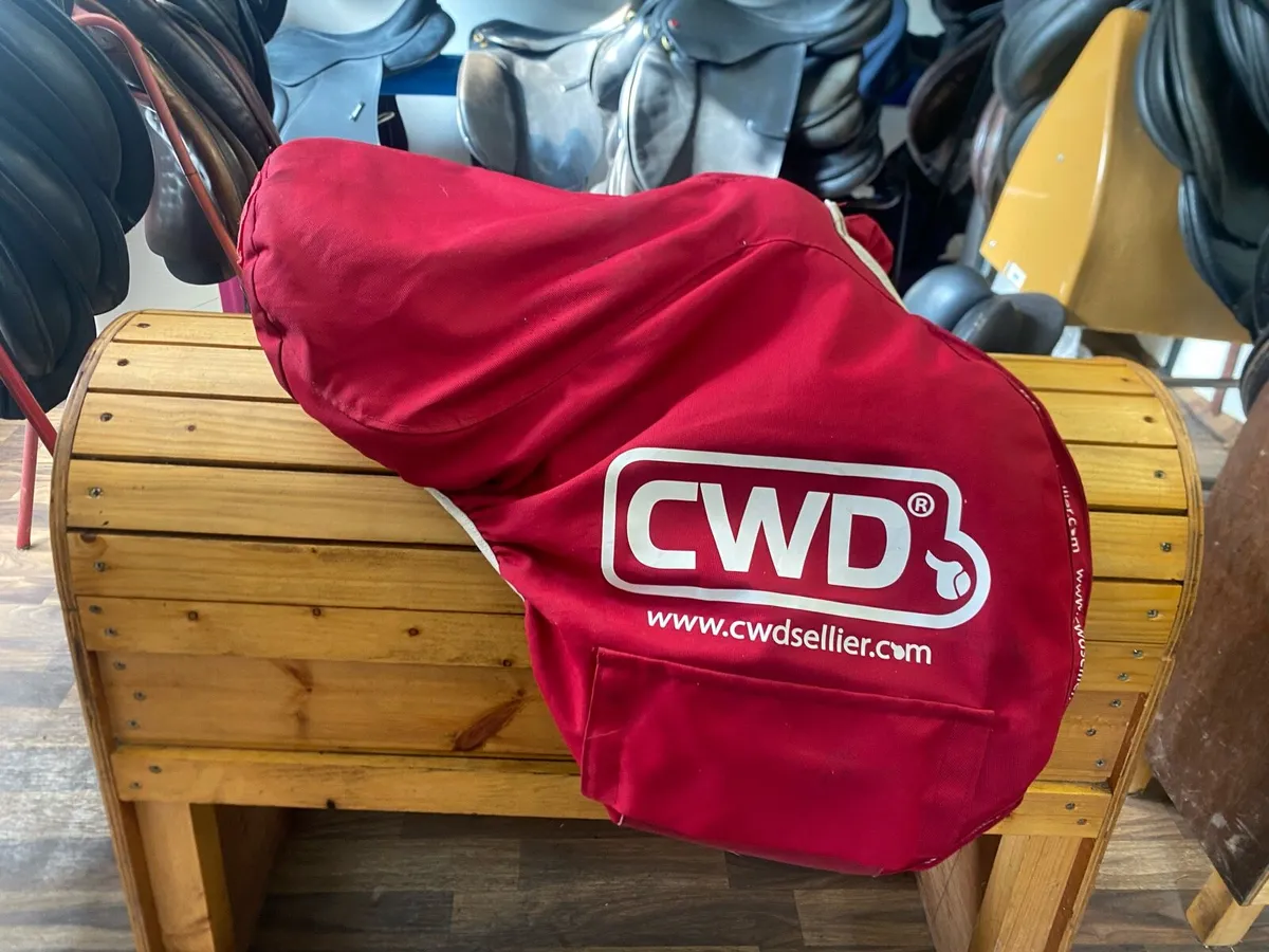 CWD 15.5 black Leather jumping saddle - Image 1