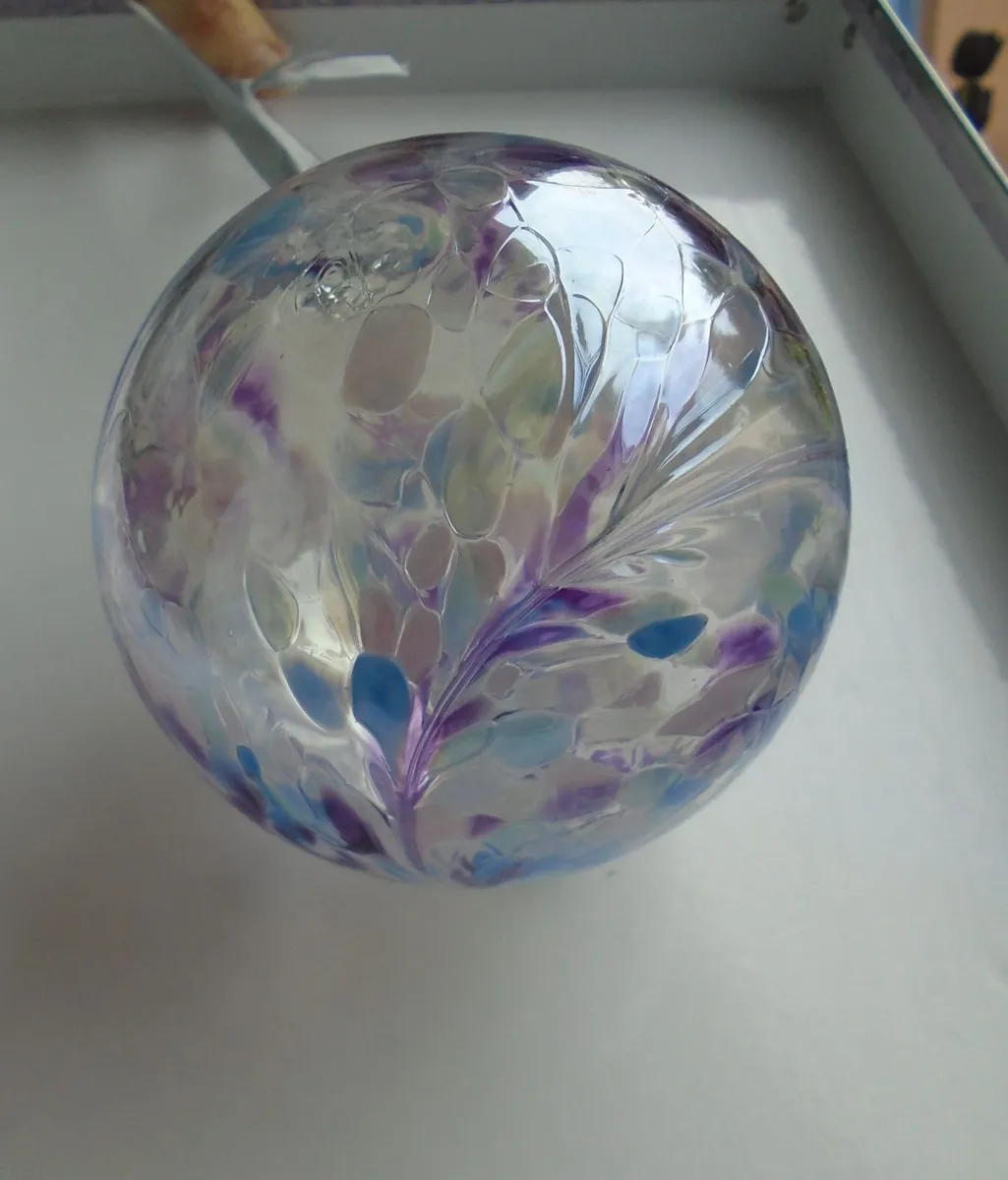 Coloured glass ball, Home decor, Gift - Image 1