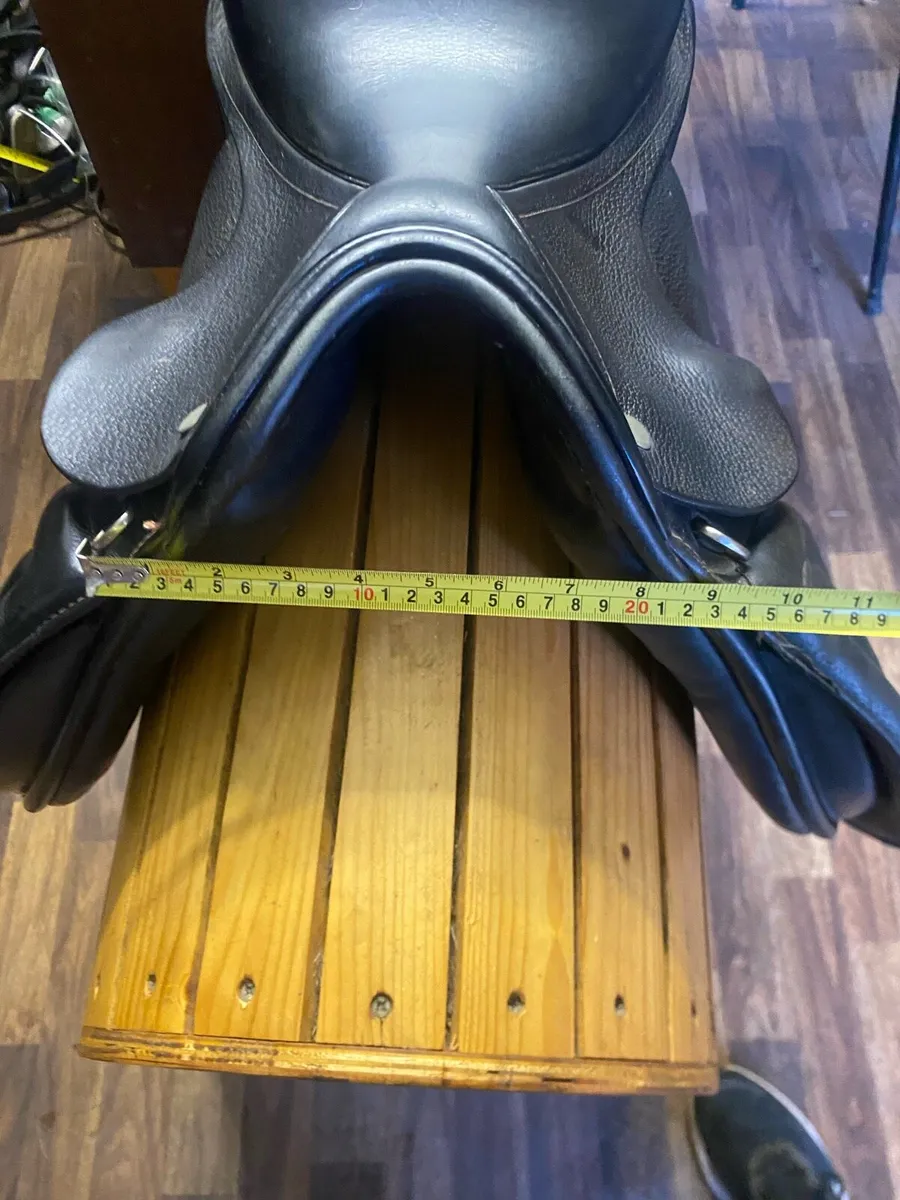 16” medium wide black Leather pony saddle - Image 3