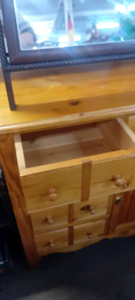 Small Solid Pine Sideboard With Drawers - Image 2