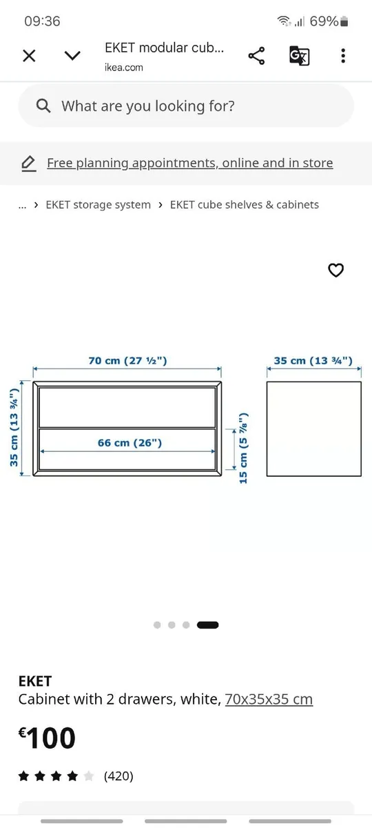 2 x Drawers - brand new still in boxes, never used - Image 2
