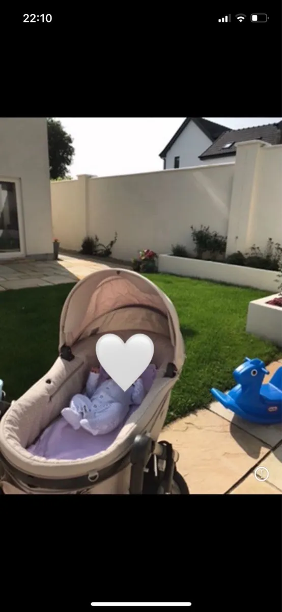 Stokke pram travel system & car seat  (beige) - Image 2