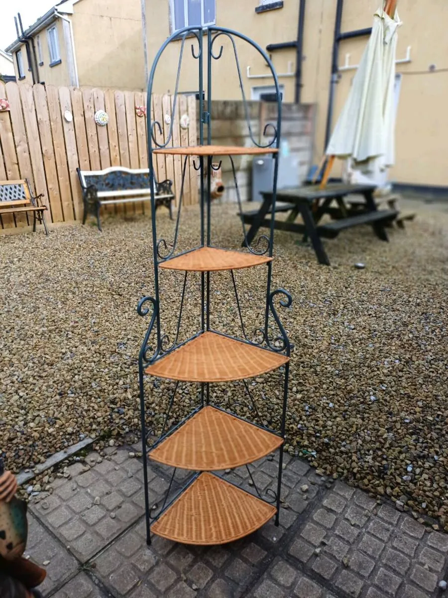 Metal Corner Shelf Unit - Image 1
