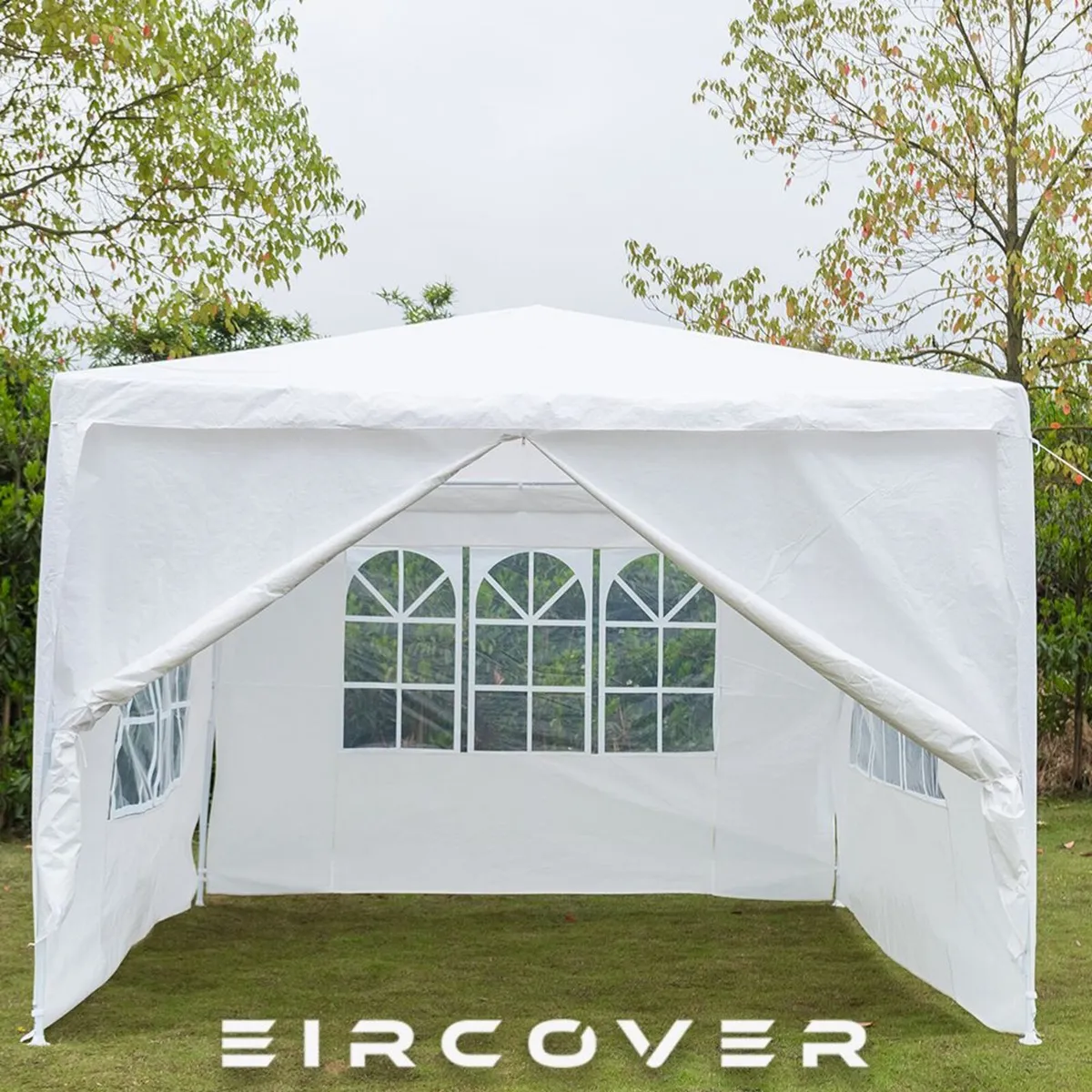 Gazebo Canopy  Party Tent  3m x 3m  White - Image 1