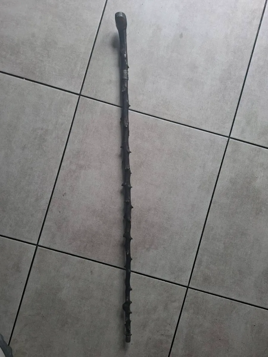 Antique Traditional Irish Blackthorn walking stick - Image 3