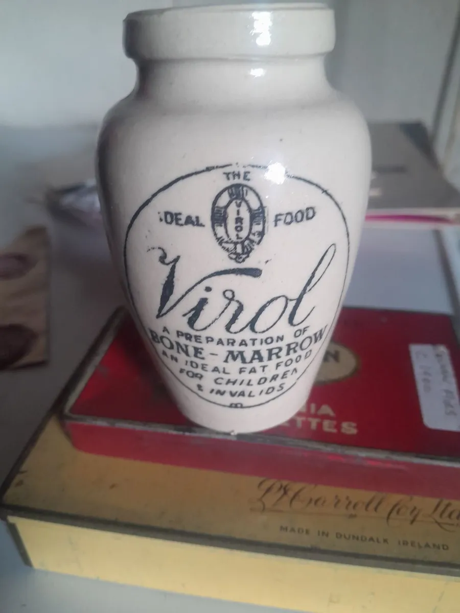Vintage virol stoneware pot - Image 1