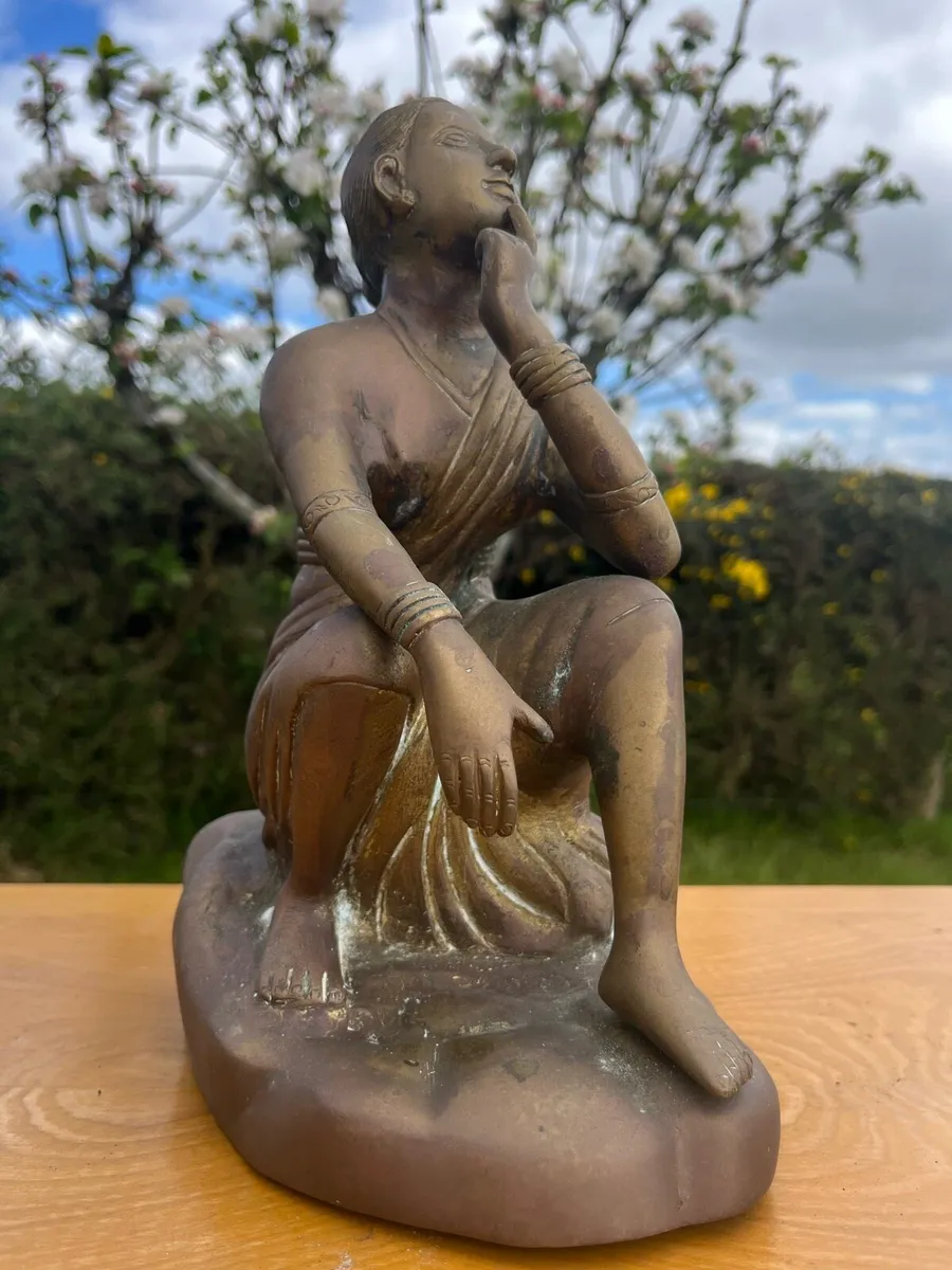 Late 19th - early 20th century brass sculpture - Image 1