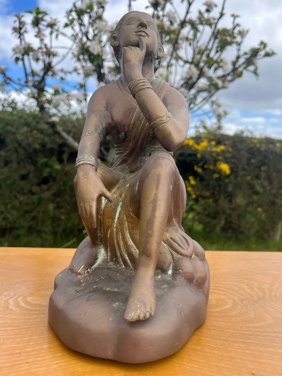 Late 19th - early 20th century brass sculpture - Image 2