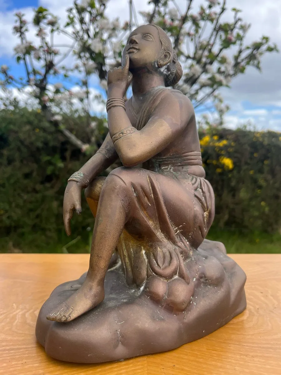 Late 19th - early 20th century brass sculpture - Image 3