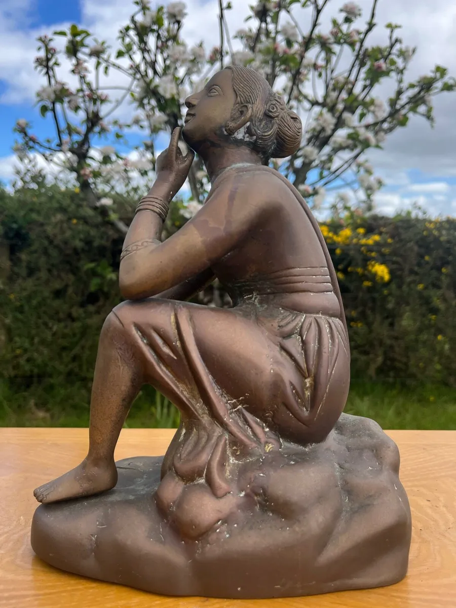 Late 19th - early 20th century brass sculpture - Image 4