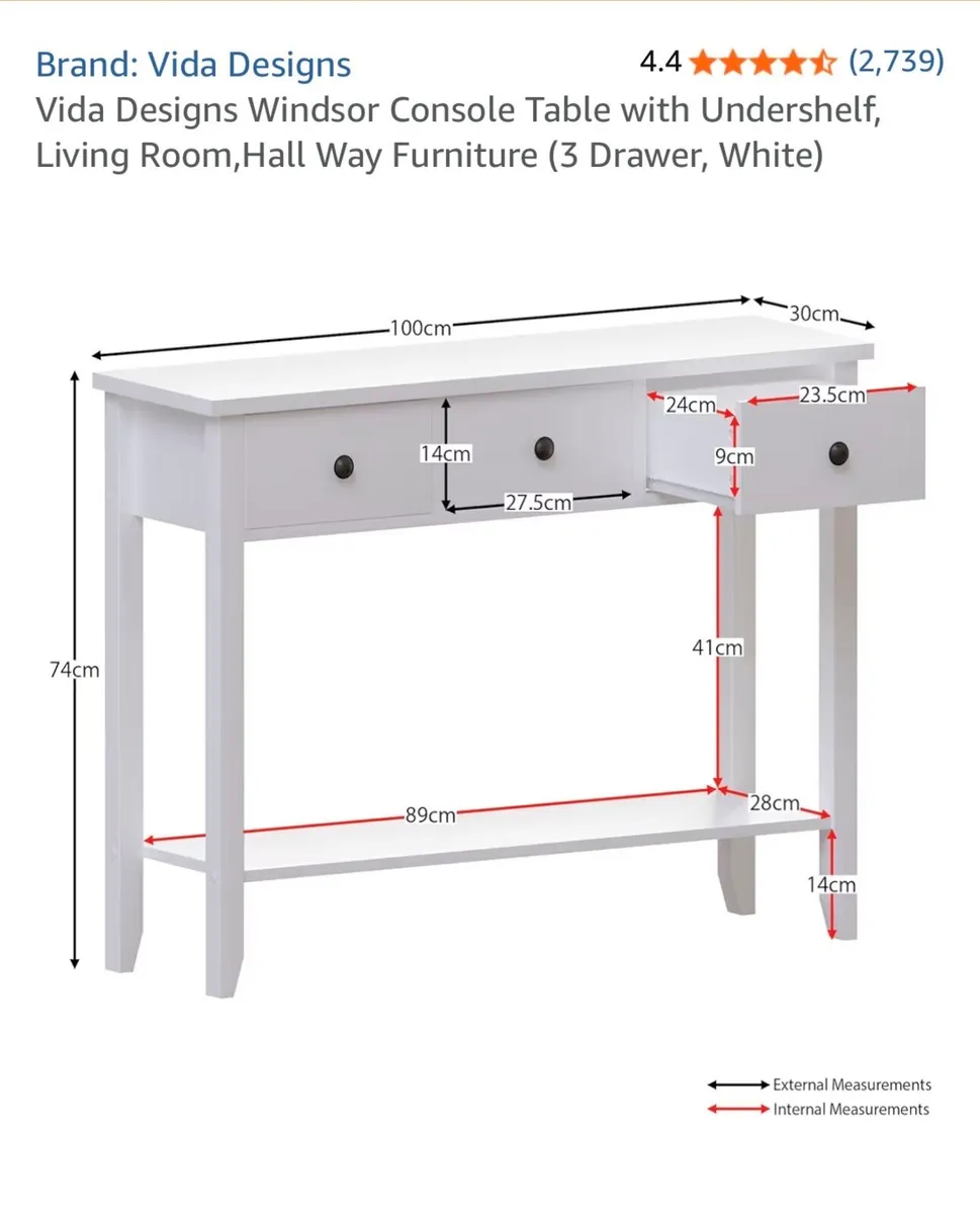 White console tables - Image 4