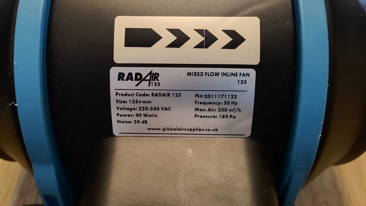 Mixed Flow Inline Fan. Fan Low Noise - Image 3