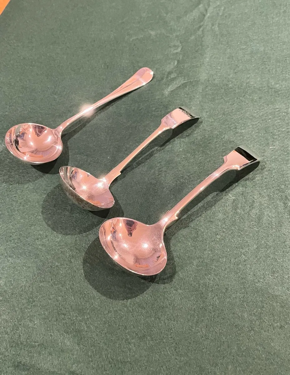 Antique Ladel Spoons x3 - Image 1