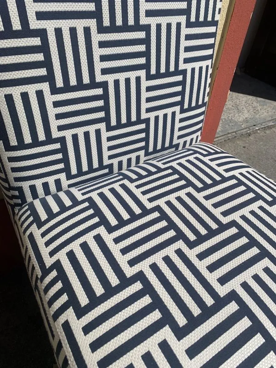 Pair of Vintage Chairs and Marble Top Coffee Table. - Image 3