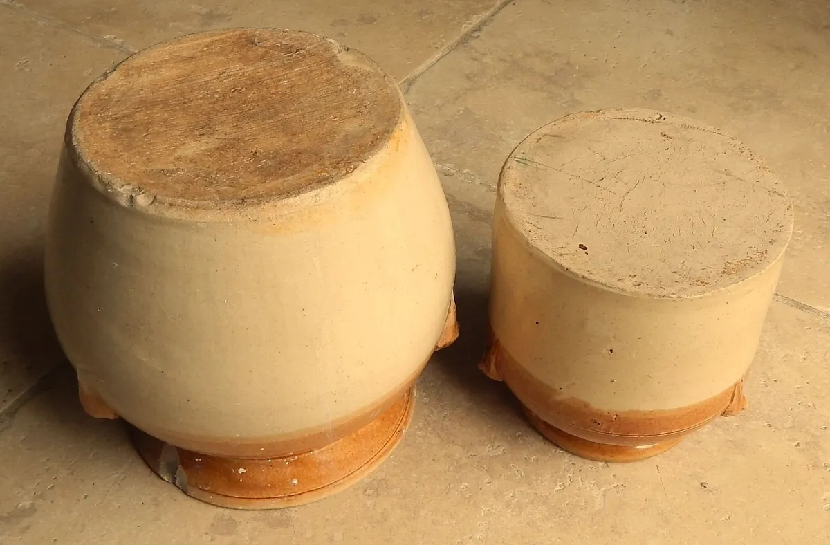 2 Bristol Earthenware Salt Glazed Storage Jars - Image 3