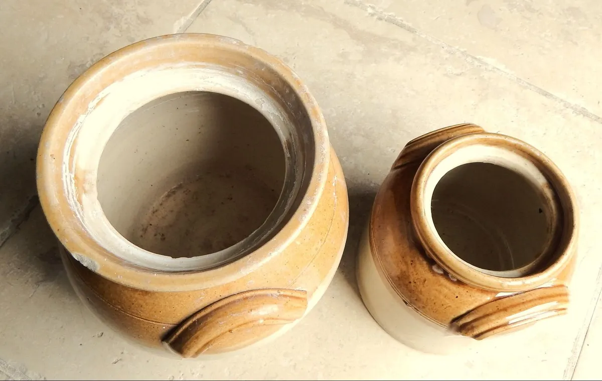 2 Bristol Earthenware Salt Glazed Storage Jars - Image 4