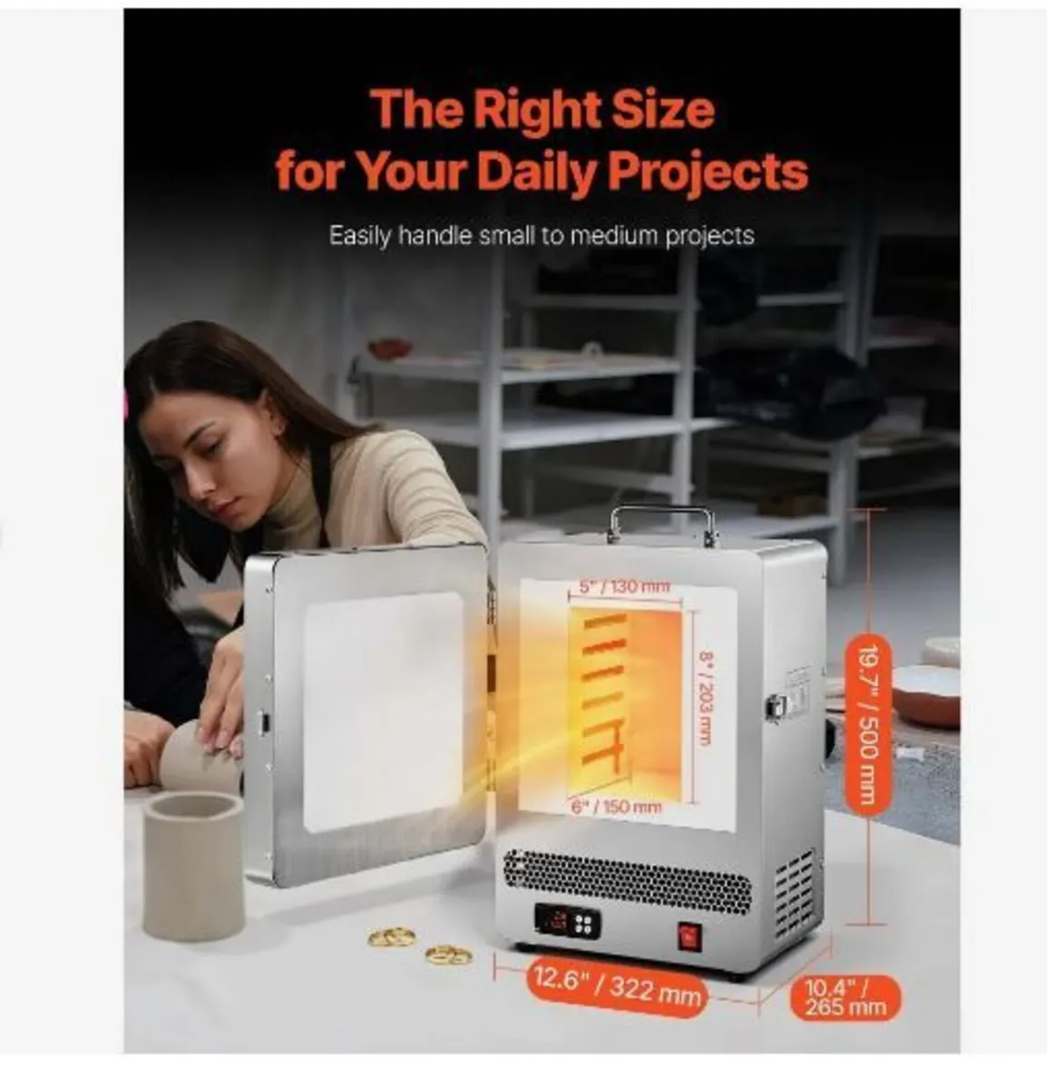 Electric Melting Furnace, 1650W - Image 4
