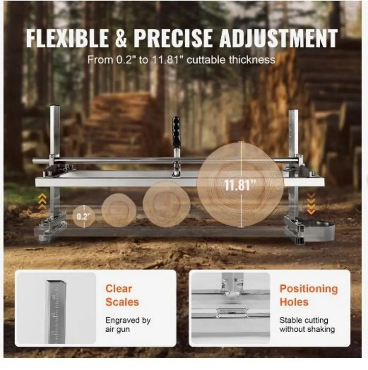 Portable Sawmill 35.6cm-91.4cm Guide Bar - Image 3