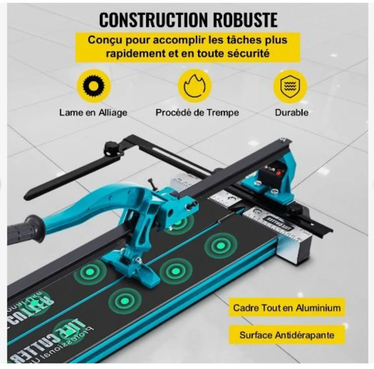 47 Inch Tile Cutter Single Rail Double Brackets - Image 2