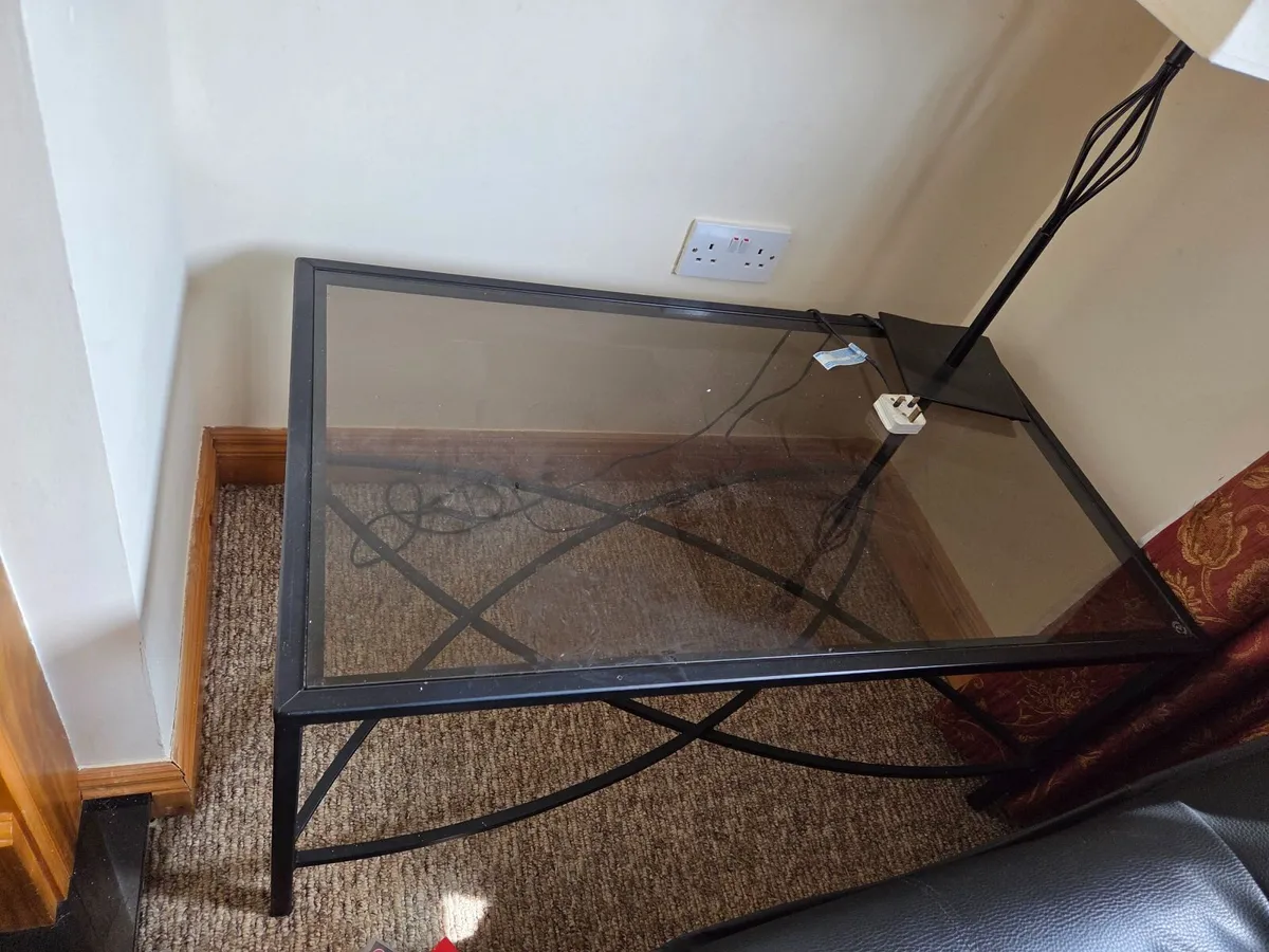 Glass Top Coffee Table - Image 1