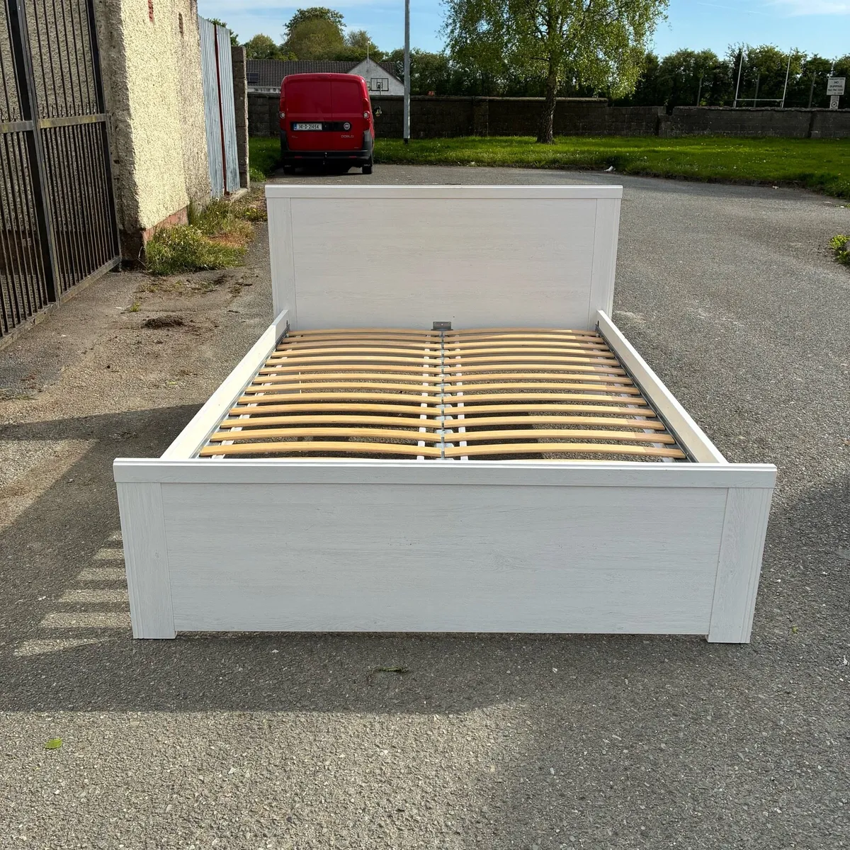 White Double Bed Frame - Image 1