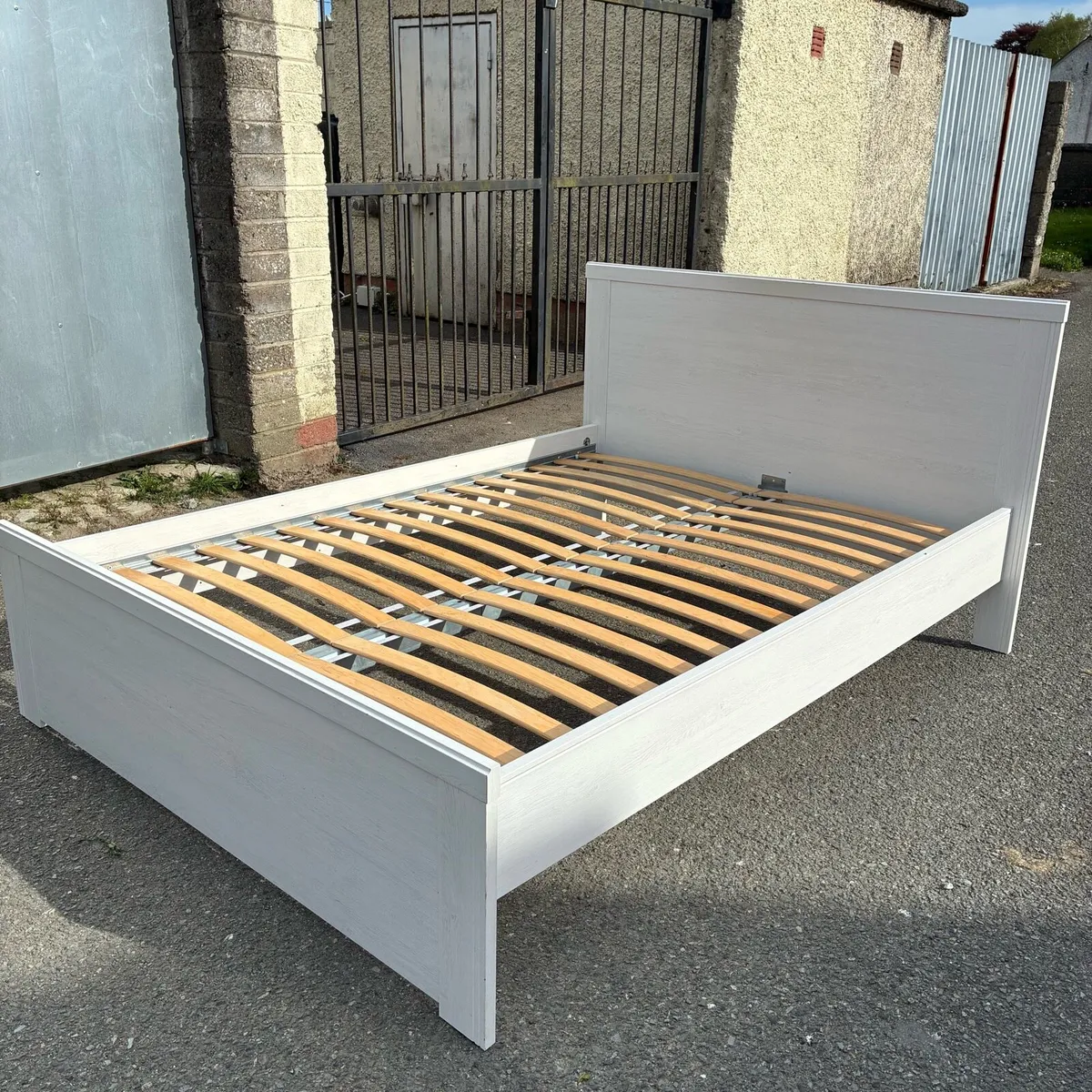 White Double Bed Frame - Image 3