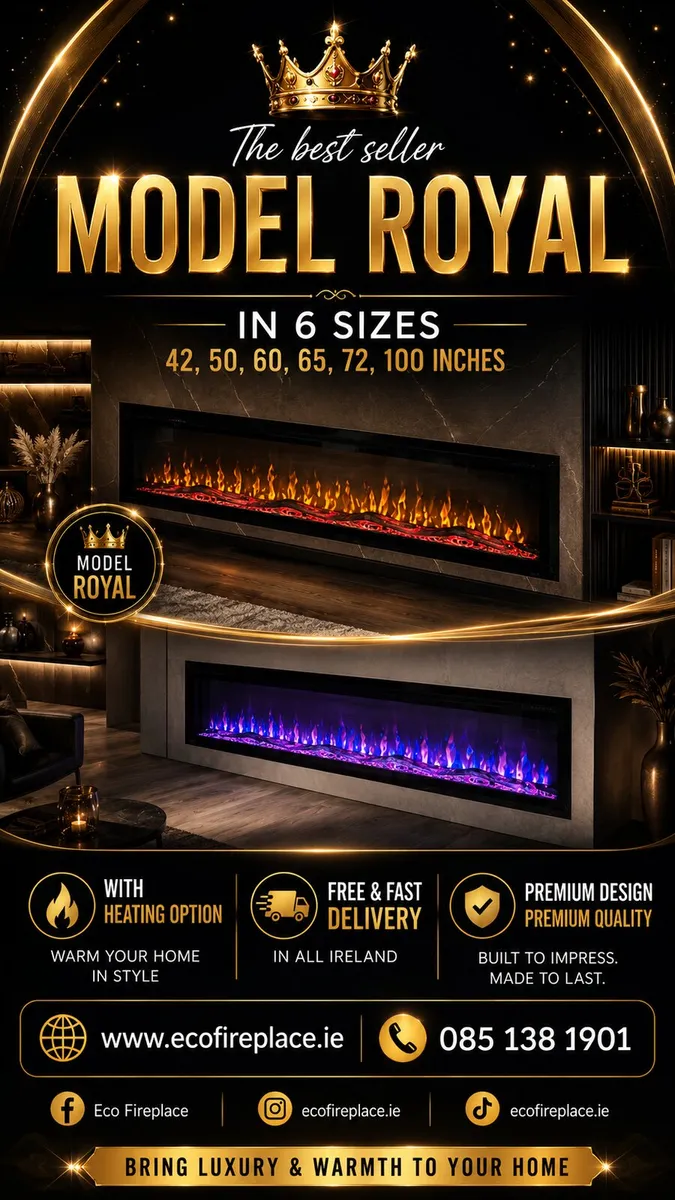 Electric fireplace.  Best seller.  Free delivery. - Image 1