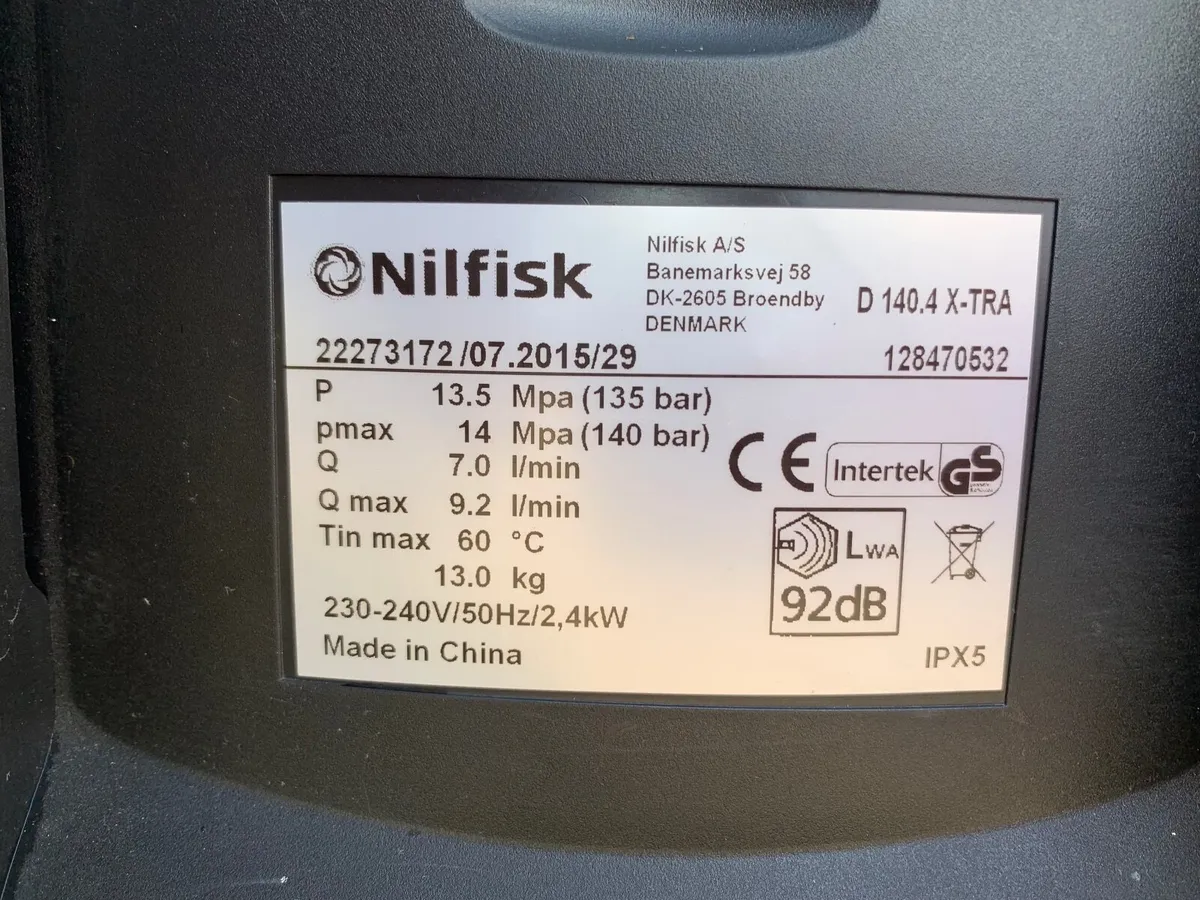 Nilfisk pressure washer D 140.4 - Image 3