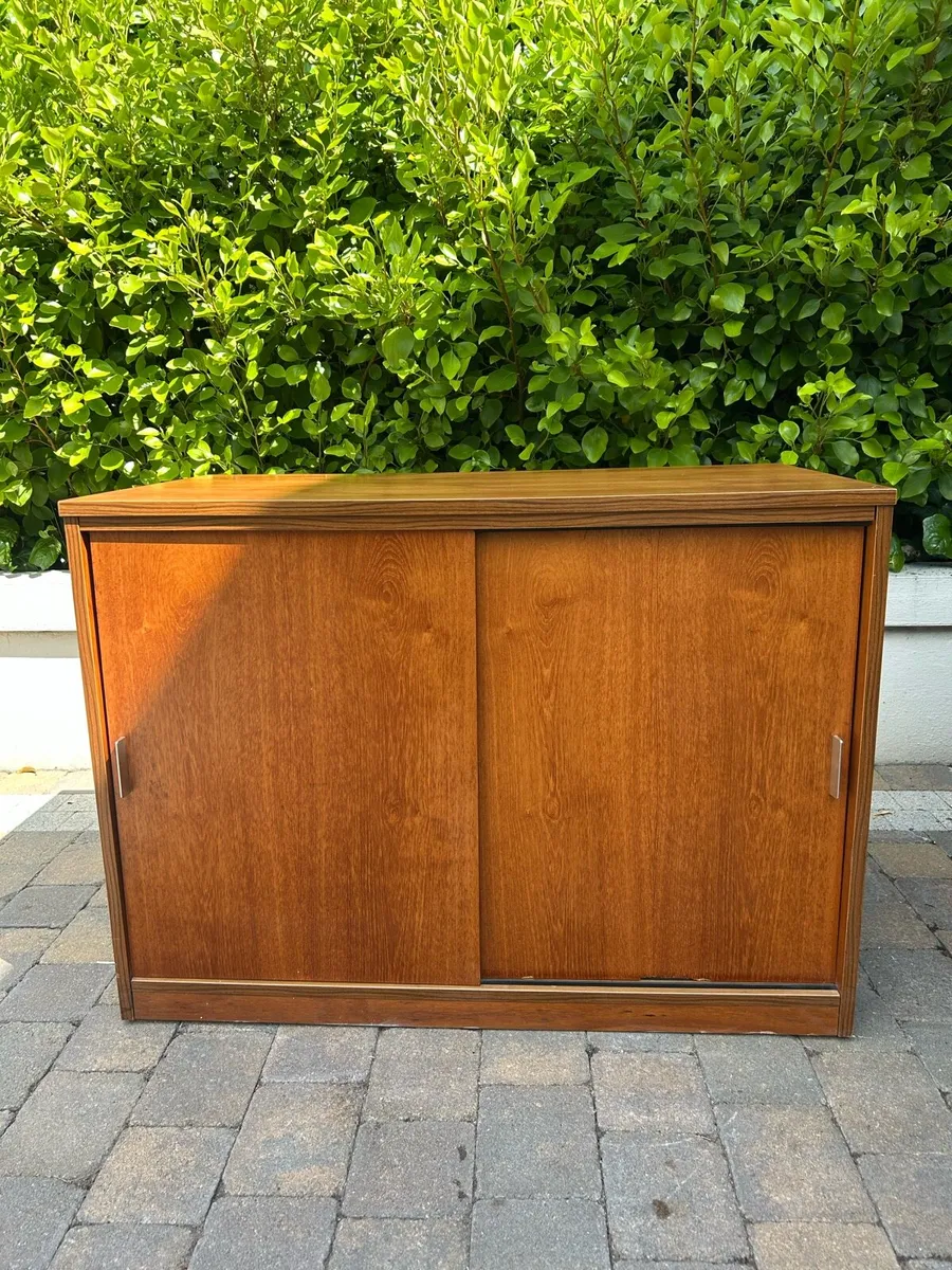 Mid century teak media cabinets x 2 sideboard - Image 1