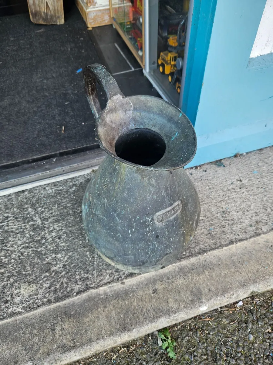 Vintage Antique Copper Jug - Image 1