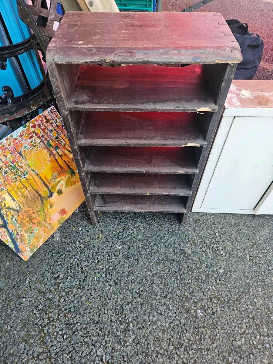 Vintage Antique Shelving Unit - Image 2