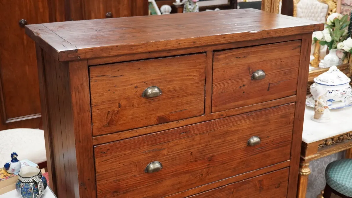 Irish Coast Reclaimed Wood Chest of Drawers - Image 4