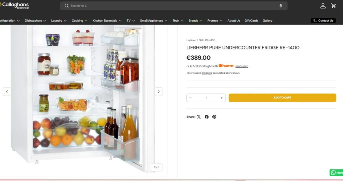 Liebherr T1700 55cm Larder Fridge White - Image 4