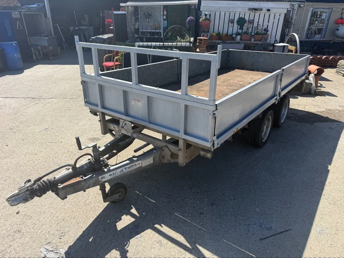 Ivor Williams trailer with ramps. - Image 1