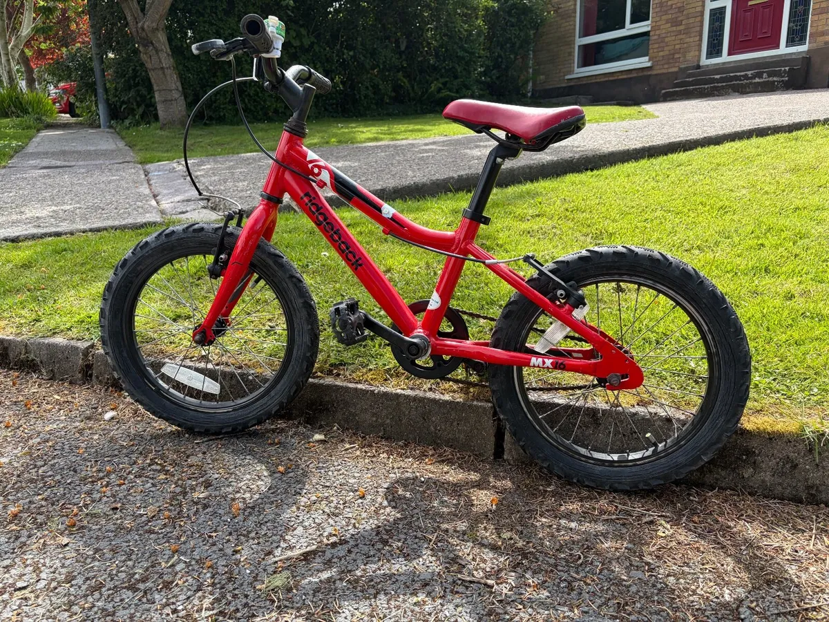 Ridgeback MX16 Kids Bike - 16 Inch Wheels - Red - Image 1