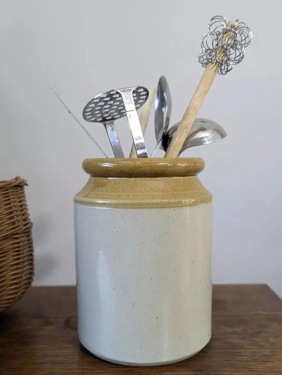 antique flagon jar kitchen vintage cottage ornamen - Image 1