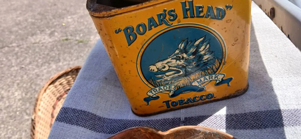 Vintage Boars  Head tobacco tin - Image 4