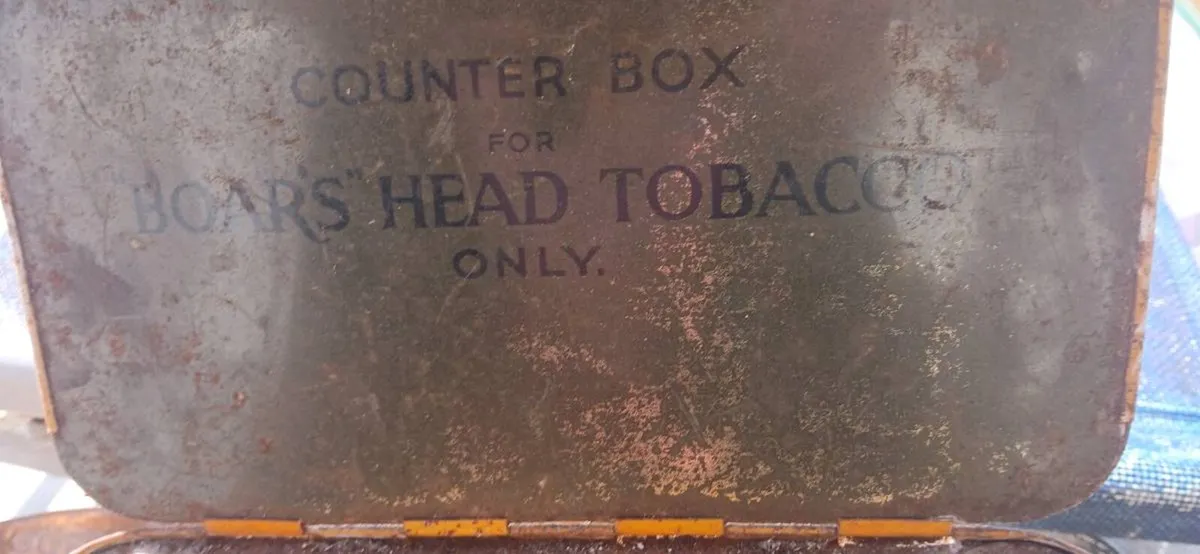 Vintage Boars  Head tobacco tin - Image 2