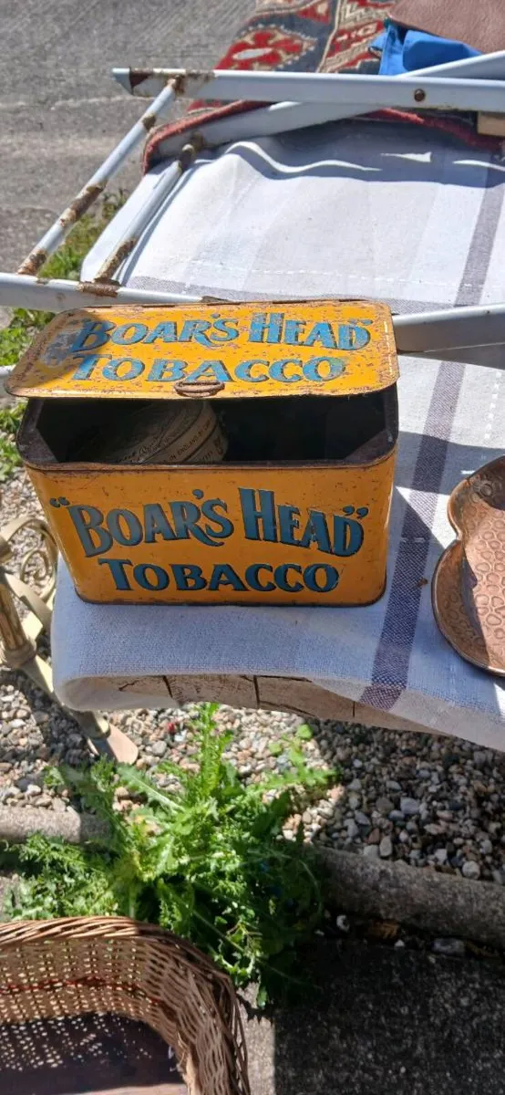 Vintage Boars  Head tobacco tin - Image 3