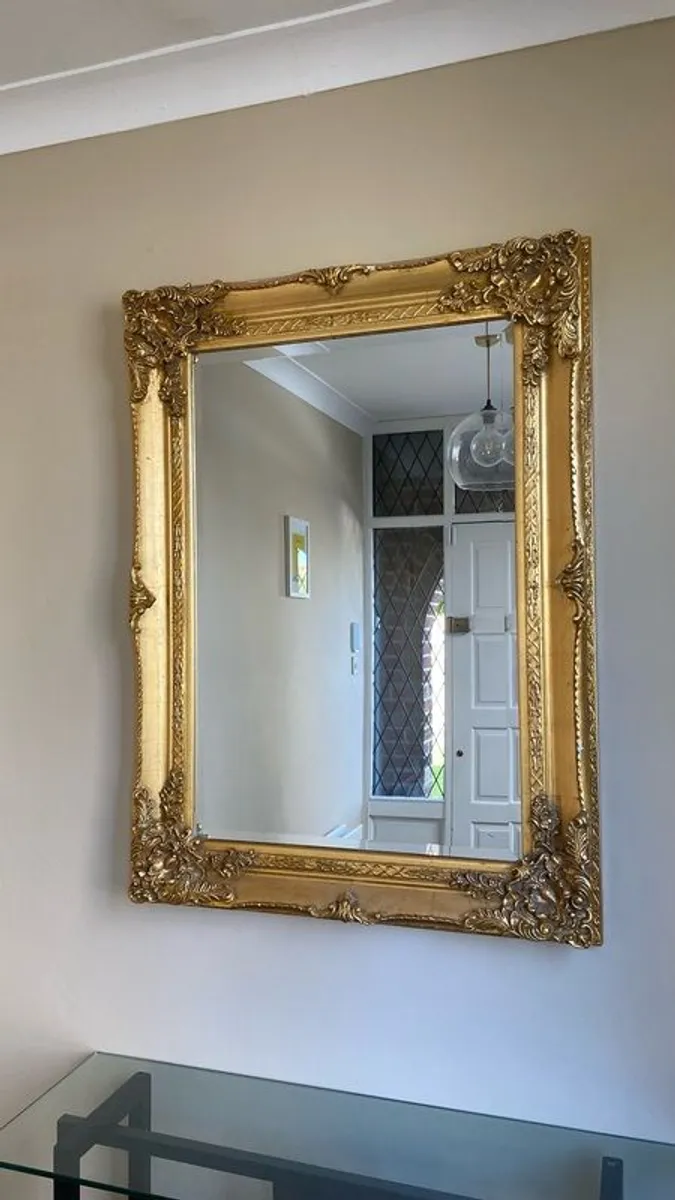 Antique style large mirror - Image 1