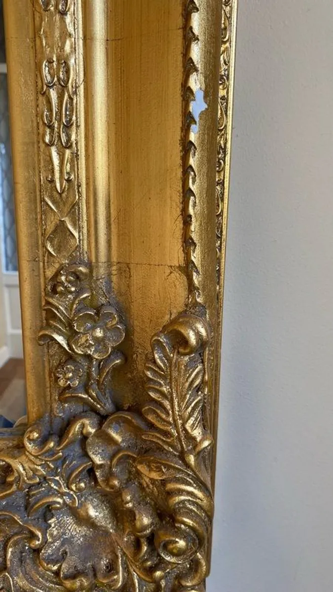 Antique style large mirror - Image 4