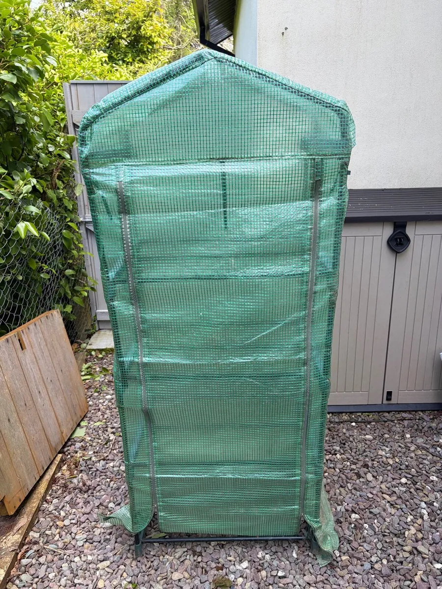 Outsunny 4-Tier Mini Greenhouse - 160cm Height - Image 1