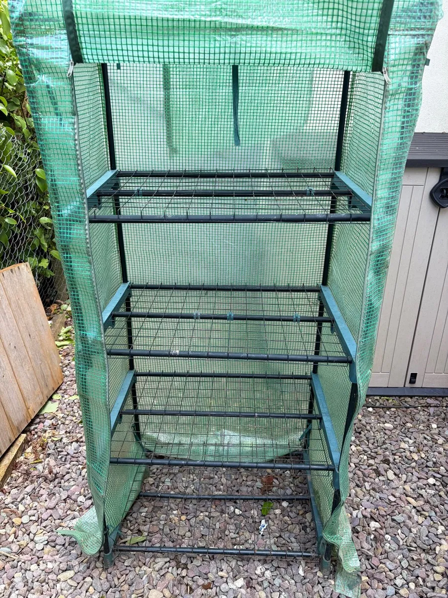 Outsunny 4-Tier Mini Greenhouse - 160cm Height - Image 2
