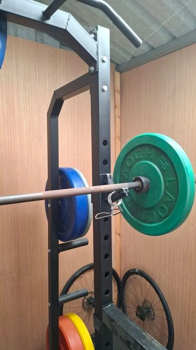Rack, Weights and Barbell - Image 2