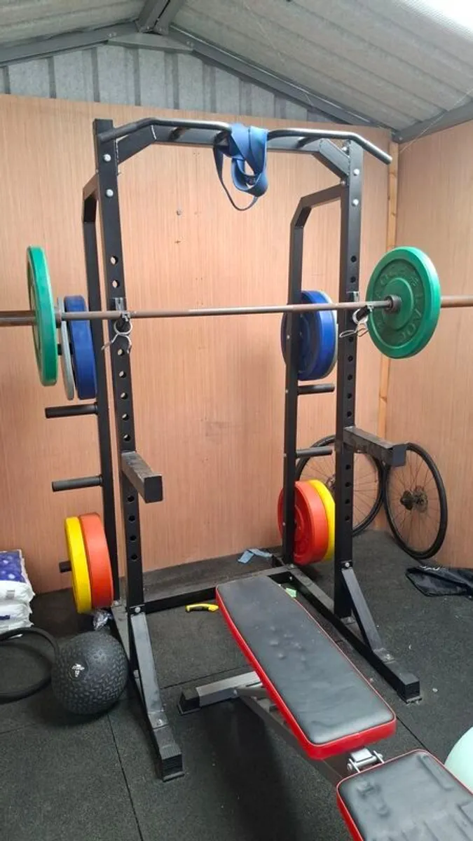 Rack, Weights and Barbell - Image 3