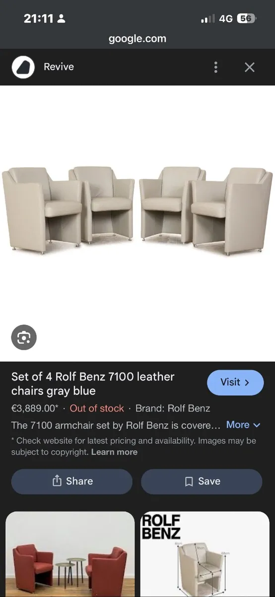 REDUCED-Pair of vintage designer leather armchairs - Image 2