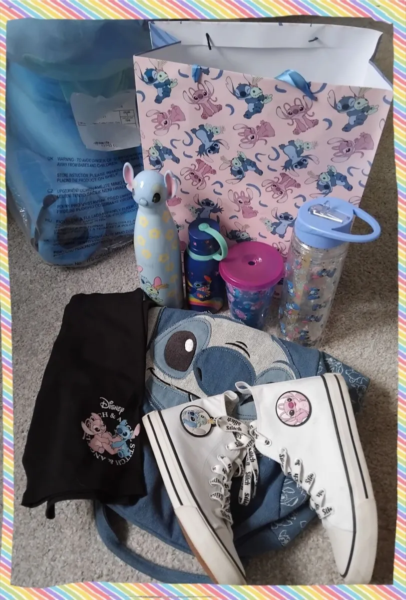 Disney Stitch Bundle, Alarm Clock, Clothes etc - Image 4