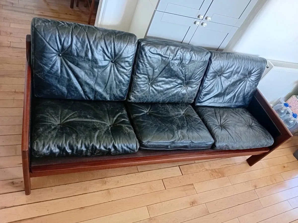 mid century danish teak sofa by dyrlund - Image 4