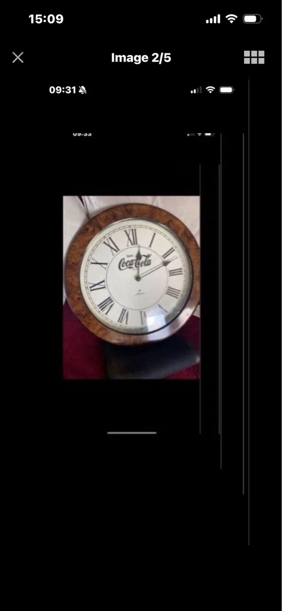 Art Deco Style Coca Cola Clock - Image 1