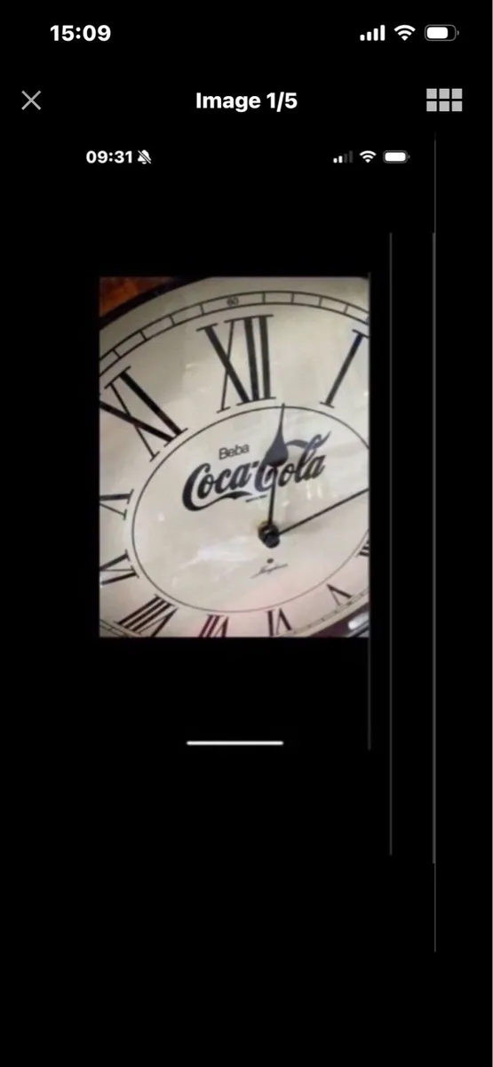 Art Deco Style Coca Cola Clock - Image 2